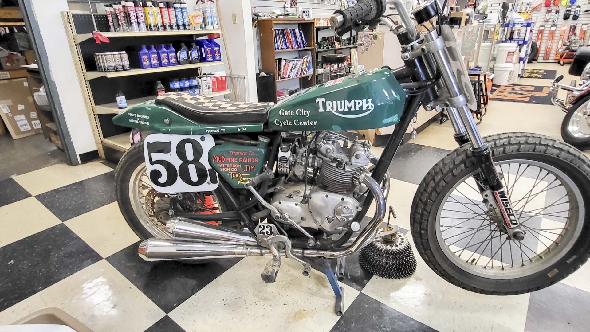  1971 Triumph T-100 Flat Track Racer